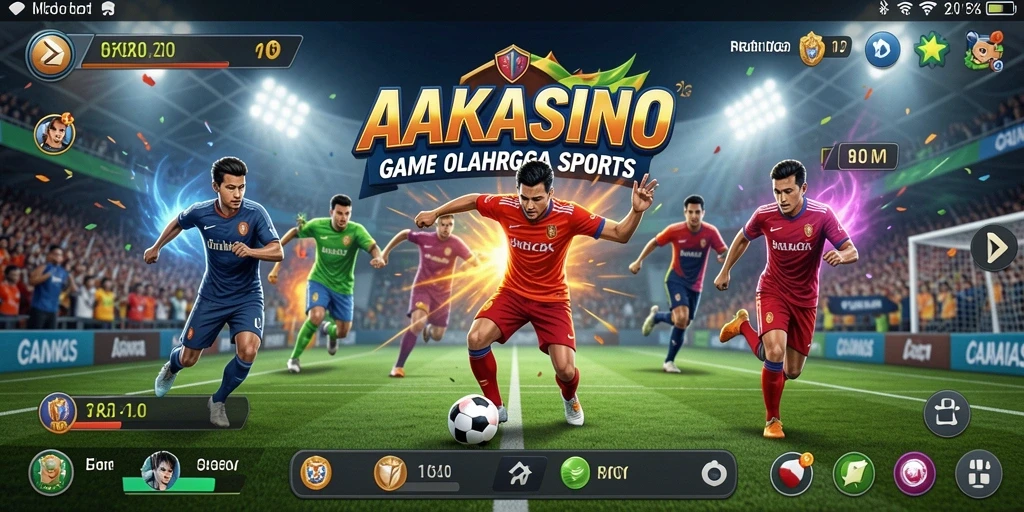Screenshot AAKASINO menampilkan aksi seru dalam pertandingan olahraga.