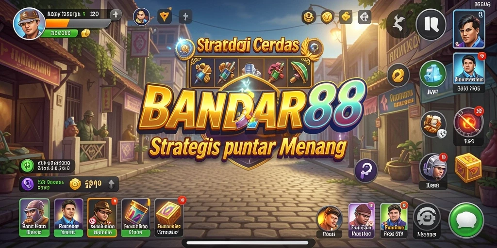 Screenshot menunjukkan aksi strategis menarik dalam BANDAR88.