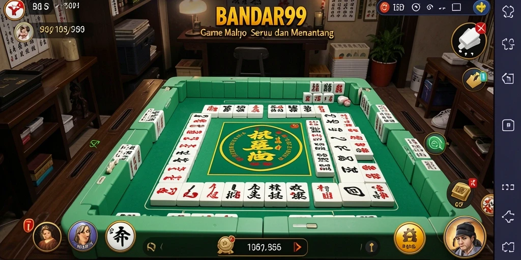 Tampilan gameplay BANDAR99 yang mendebarkan dalam Mahjong.
