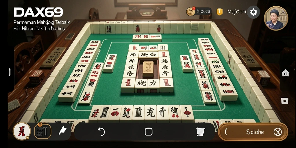 Tampilan menarik permainan Mahjong di DAX69