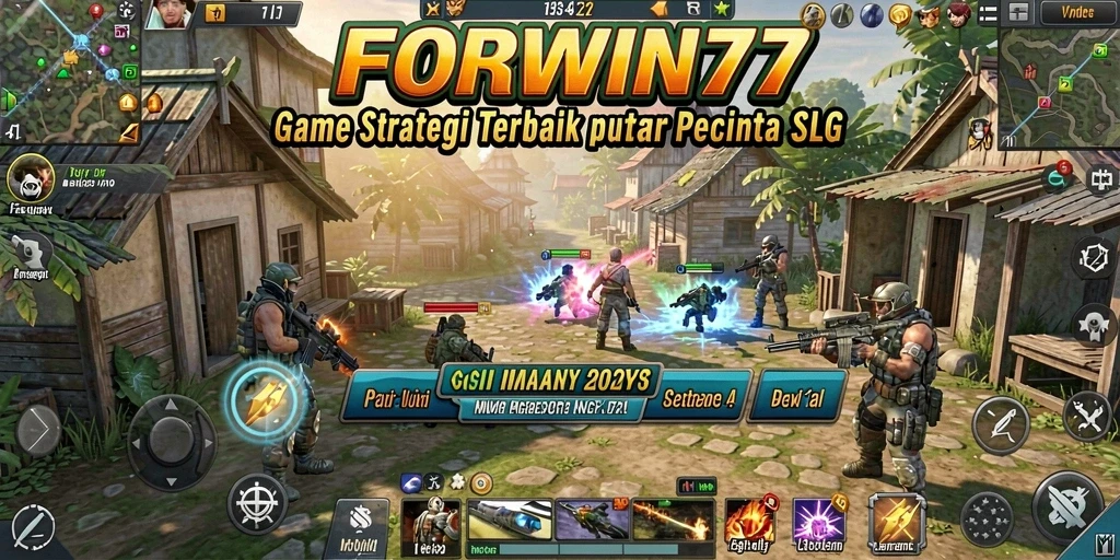 Tampilan menarik dari gameplay FORWIN77 dengan elemen SLG yang kuat.
