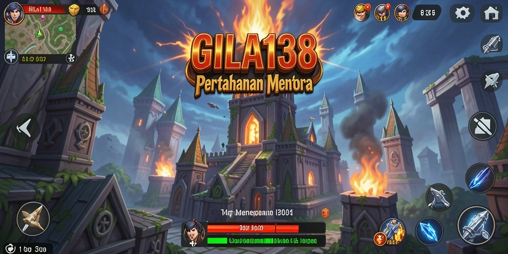 Screenshot gameplay menarik dari GILA138 - Tower Defense menegangkan.