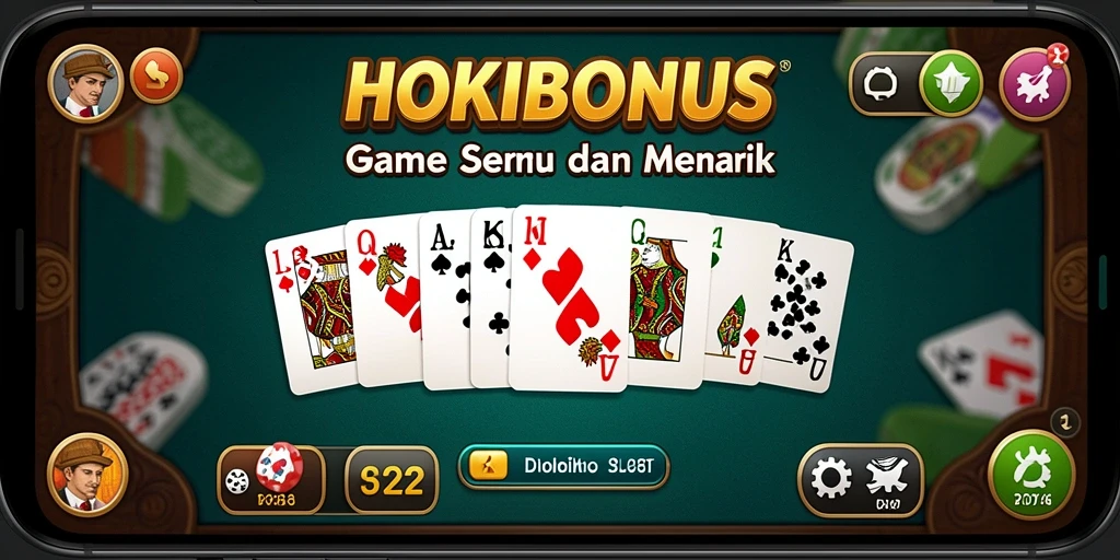 Tampilan menarik gameplay HOKIBONUS dengan domino.