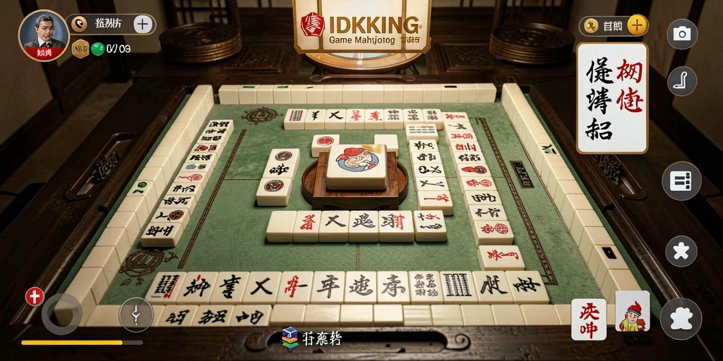 Tampilan gameplay Mahjong yang seru dan penuh warna di IDRKING.