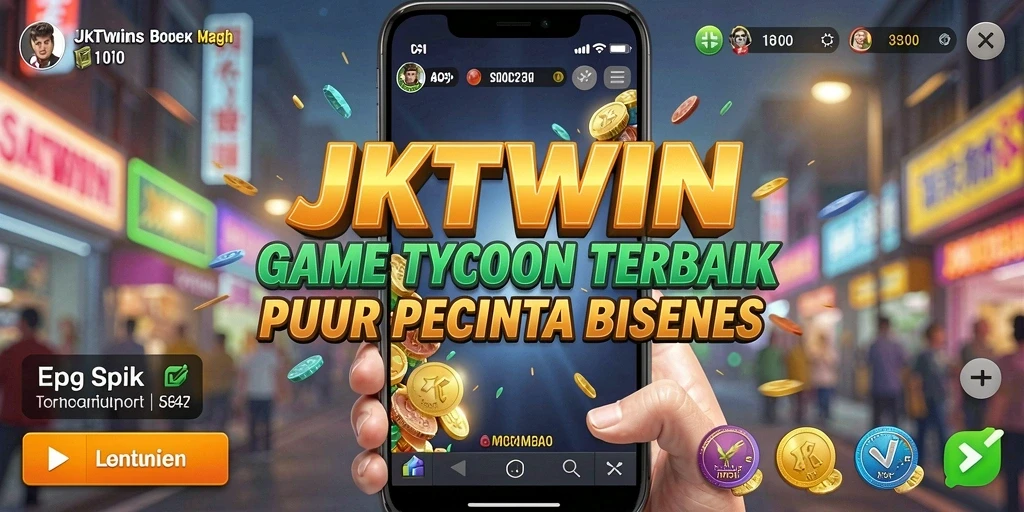 Tampilan gameplay menegangkan dalam JKTWIN yang membuat adrenalin meningkat.