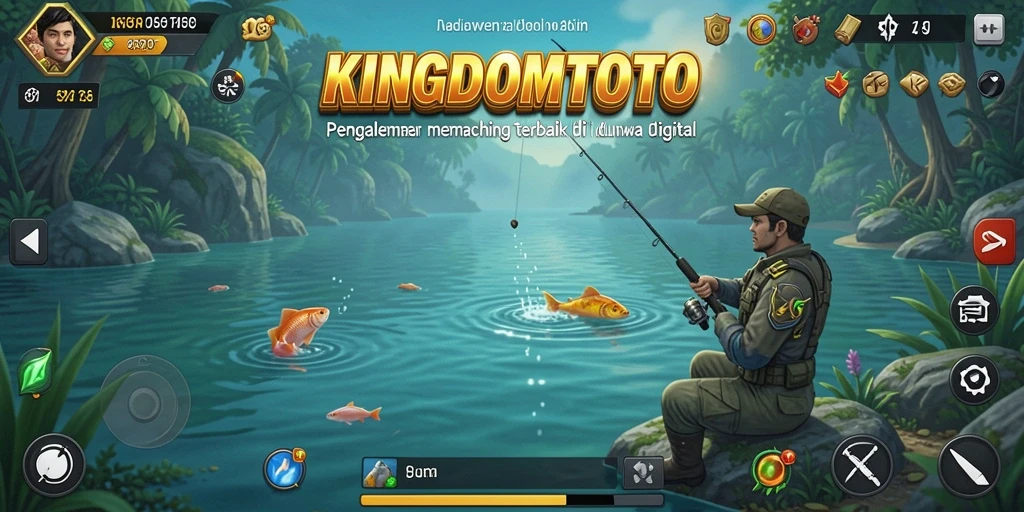 Tampilan menarik gameplay KINGDOMTOTO saat menangkap ikan.