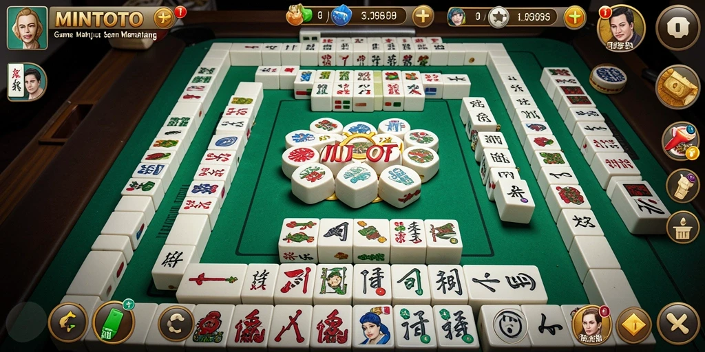 Gameplay seru MINTOTO, menantang untuk memadukan ubin Mahjong.