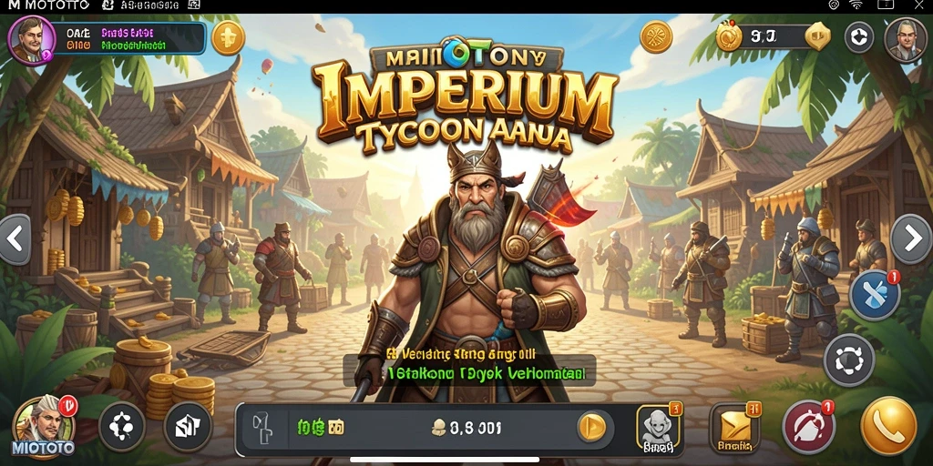 Tampilan menarik dari gameplay Tycoon MIOTOTO yang seru.