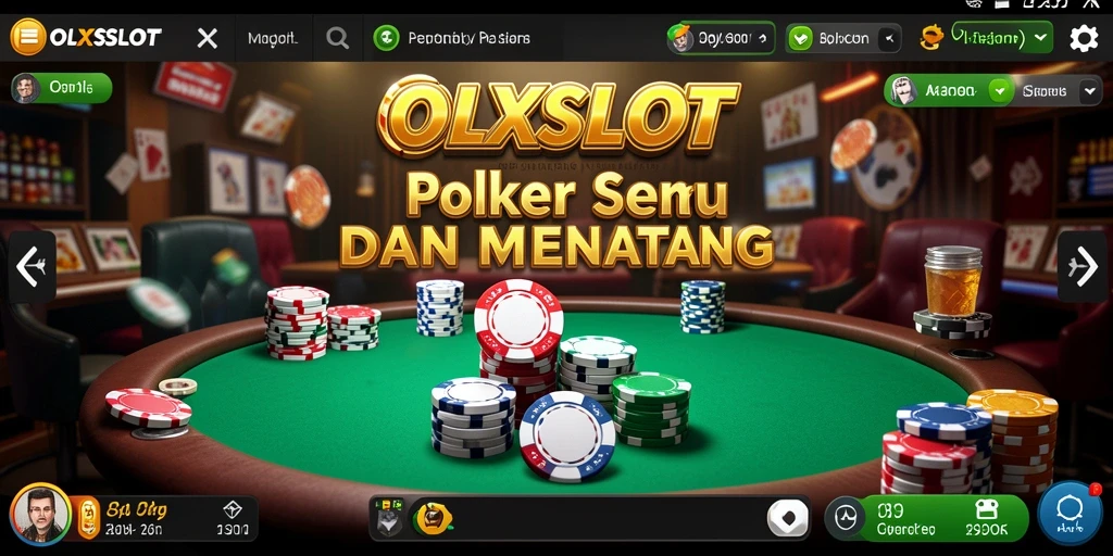 Tampilan screenshot game OLXSLOT yang menampilkan serunya bermain Poker.