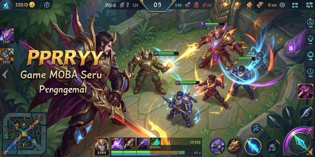 Gameplay seru di PPRRYY dengan karakter unik dan aksi bertempur.