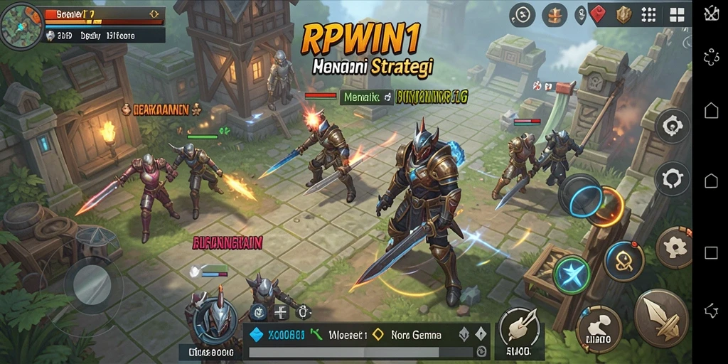 Tampilan gameplay RPWIN1 yang menarik dengan elemen strategi yang mendalam.