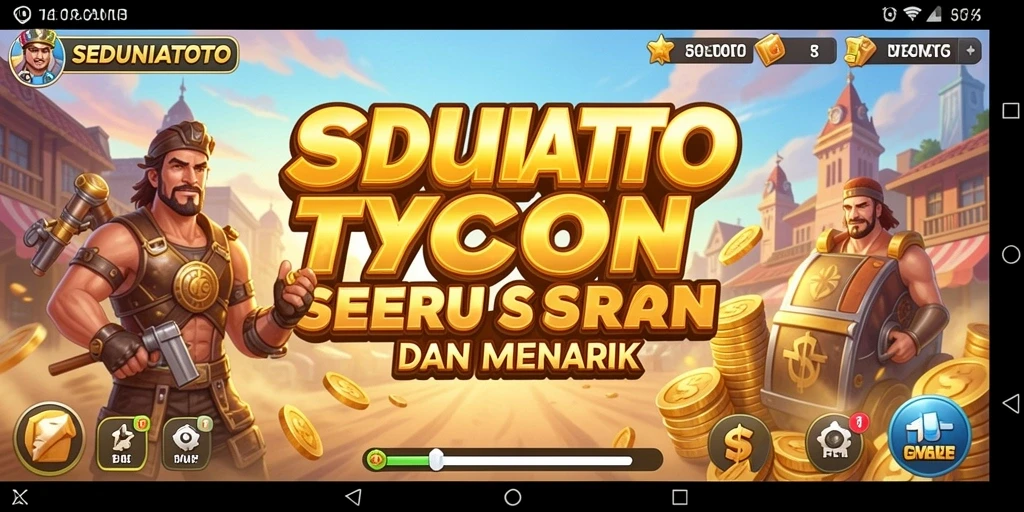 Tampilan gameplay SEDUNIATOTO dengan elemen Tycoon yang menarik.