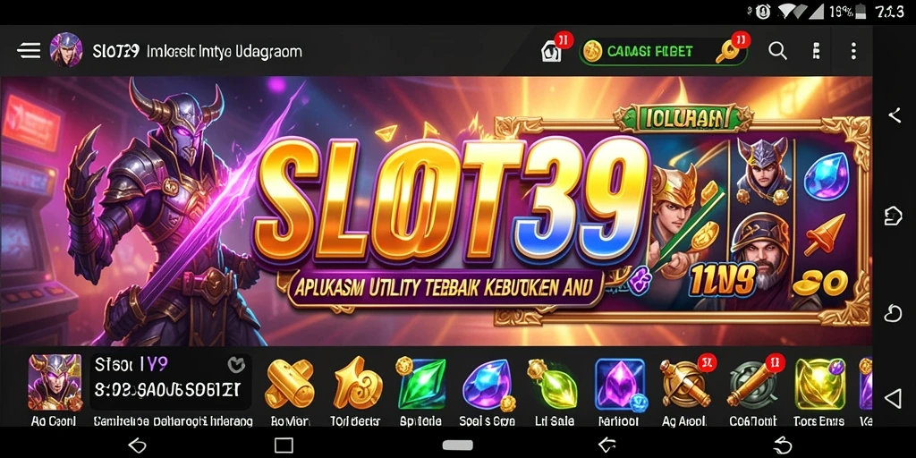 Tampilan antarmuka SLOT39 yang intuitif dan modern.