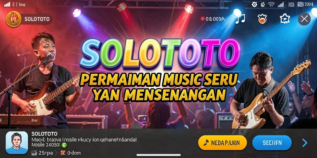 Gameplay seru SOLOTOTO dengan tantangan musik yang menarik.