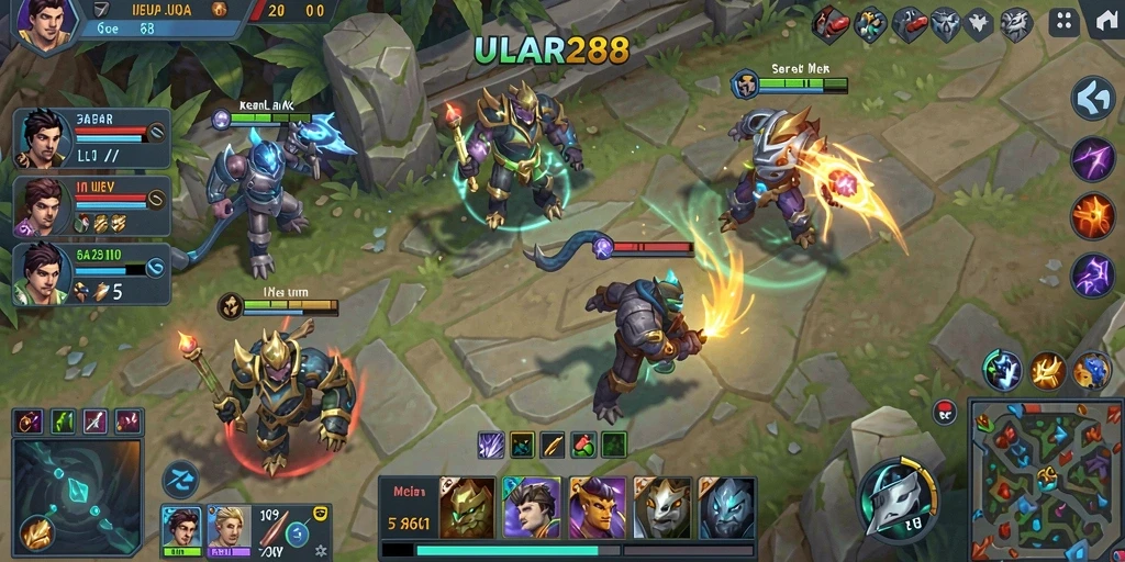 Tangkapan layar gameplay ULAR288 yang mendebarkan.