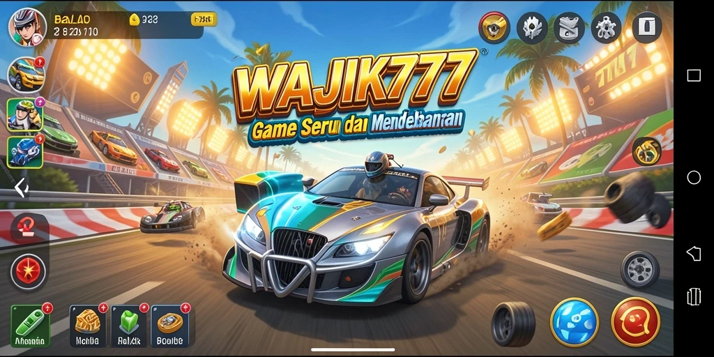 Tampilan gameplay balap yang menegangkan dan menarik.