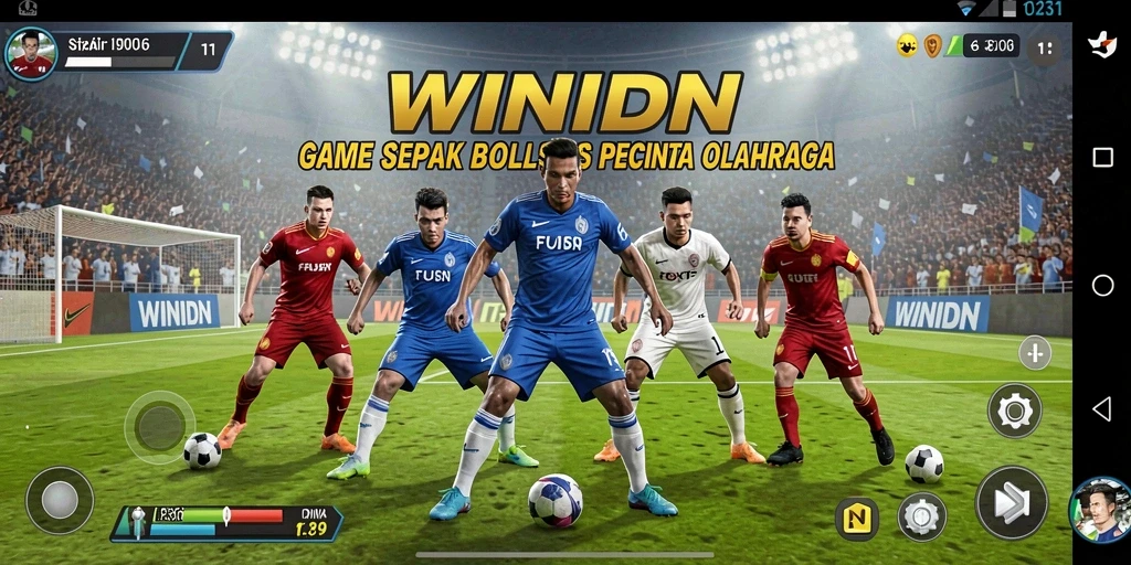 Tampilan gameplay yang intens dalam <strong>WINIDN</strong>, menampilkan momen mendebarkan di lapangan.